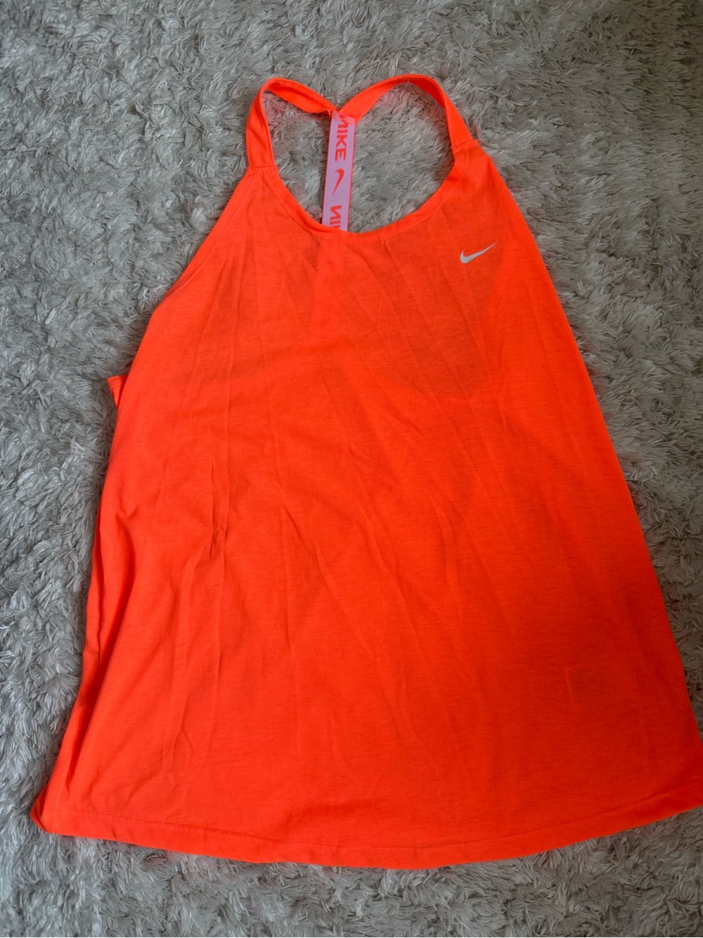 Nike Women’s Neon Orange Racerback Performance Tank
